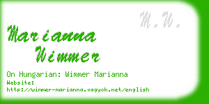 marianna wimmer business card